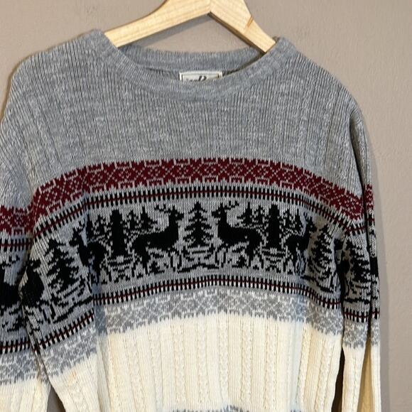 K. P. Knitwear 80’s Vintage Ski Lodge Christmas Sweater Size Small - Picture 4 of 9